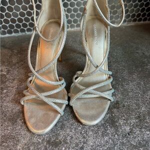 Gianni Bini Metallic Strappy Heels